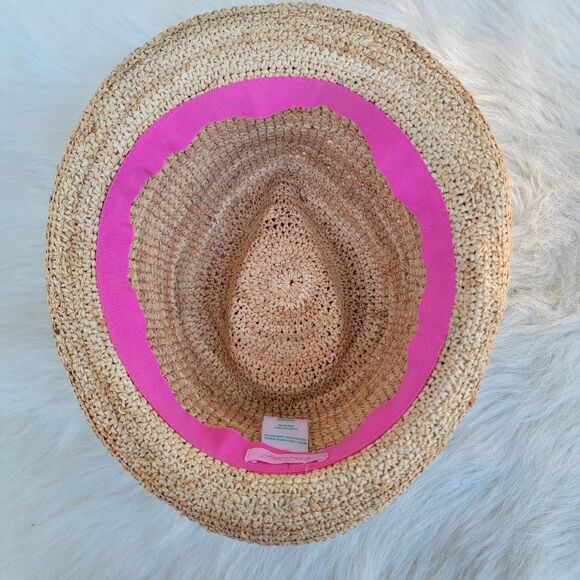 Lilly Pulitzer straw fedora hat Coastal Beachy Vacation main image 4